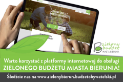 Skorzystaj z platformy internetowej do ZIELONEGO BUDŻETU